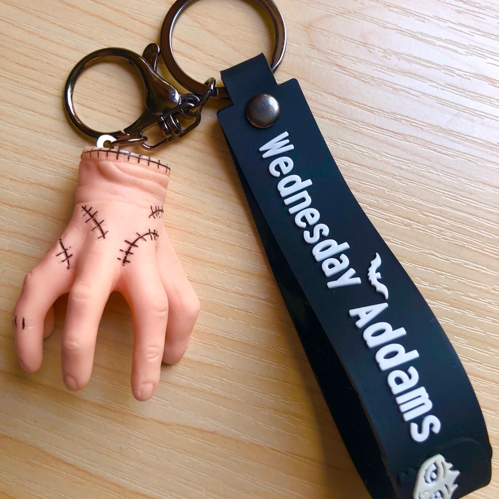 Thing Wednesday 3D Keychain Backpack Clip - Picture 1 of 2